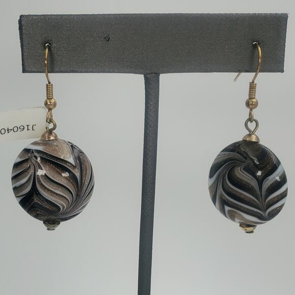 Vintage Hilary London Italian Murano Glass Convertible Necklace & Earrings Set - Picture 8 of 11